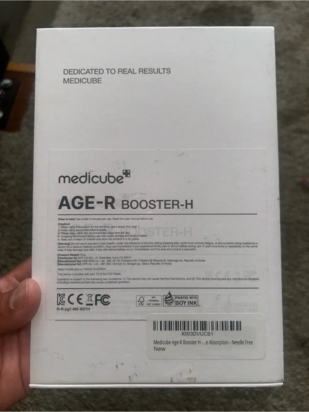 AGE-R Booster Facial Skincare Tool - Black